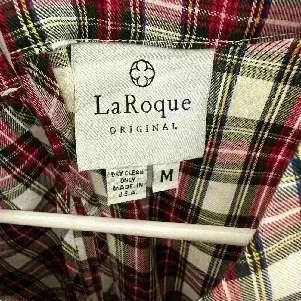 LaRoque Betty B Holly Jolly Plaid Peplum Blouse - Picture 3 of 3